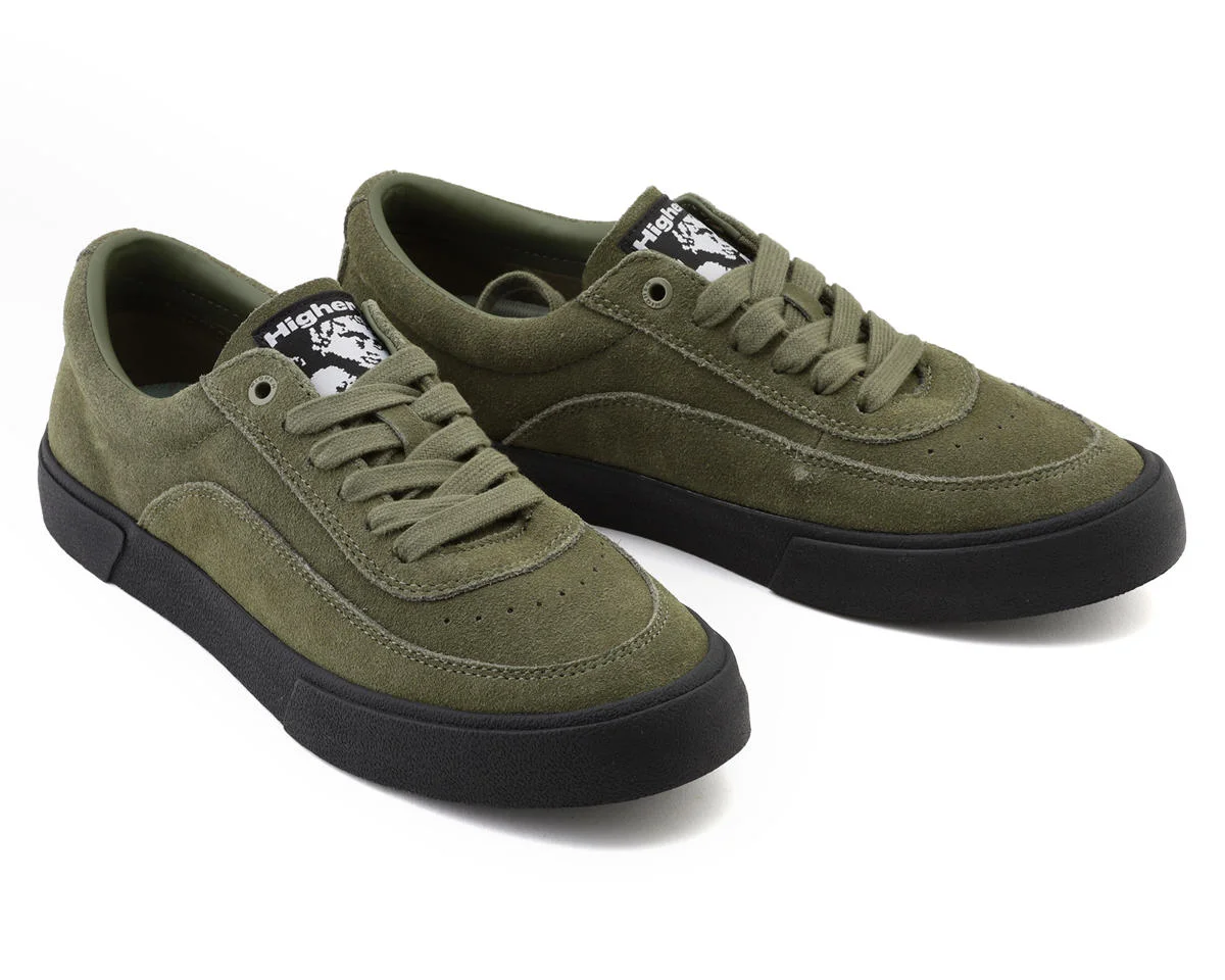 Higher Footwear Crypt Suede Shoes (Olive Suede/Black) (9.5)